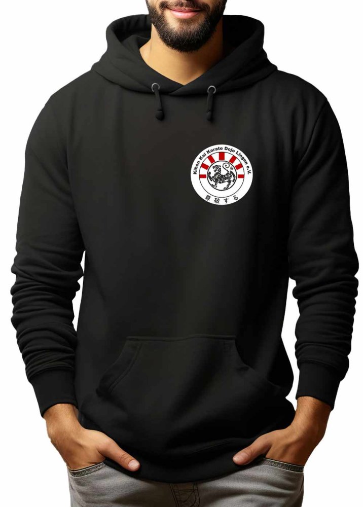 Vereins Hoodie mit Kihon Kai Karate Logo Brustprint